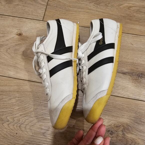 Gola Classics Women's Bullet Leather Sneakers Size 6 - Picture 3 of 7